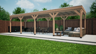 Douglas overkapping 300x1000cm Verando